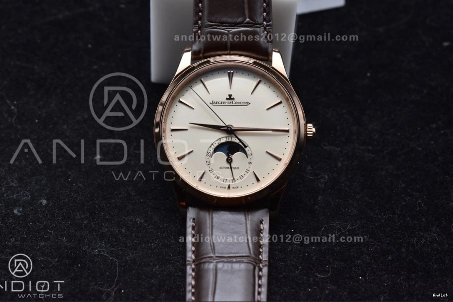 Strap Edition RG on White Thin Leather Best Brown Dial Ultra Master Moon APSF Super 1:1 SA925 Clone 0502